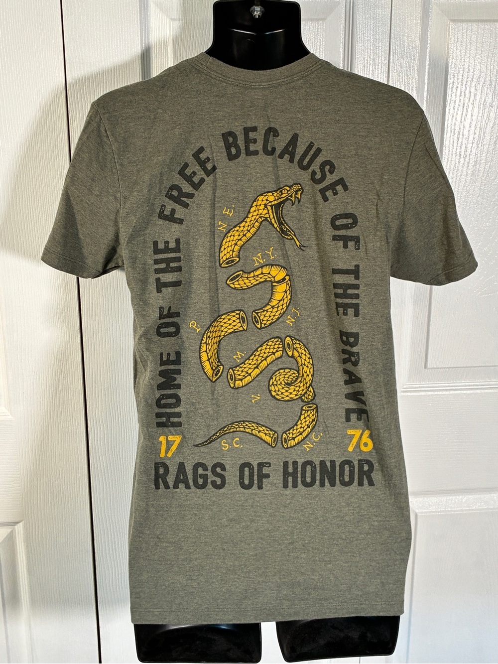 Rags of Honor Snake Graphic Tee, Size M, Olive